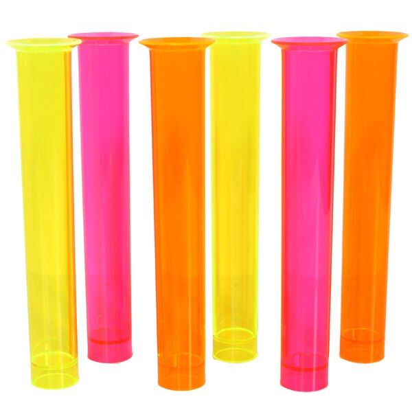 Neon Test Tubes, 2 ounce, 6 count