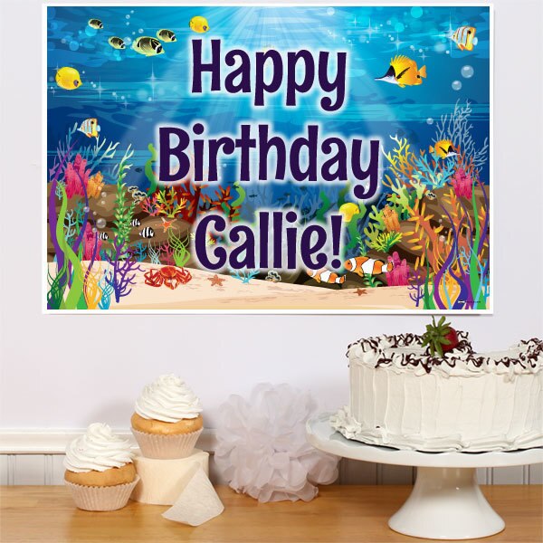 Birthday Direct's Under the Sea Party Custom Sign