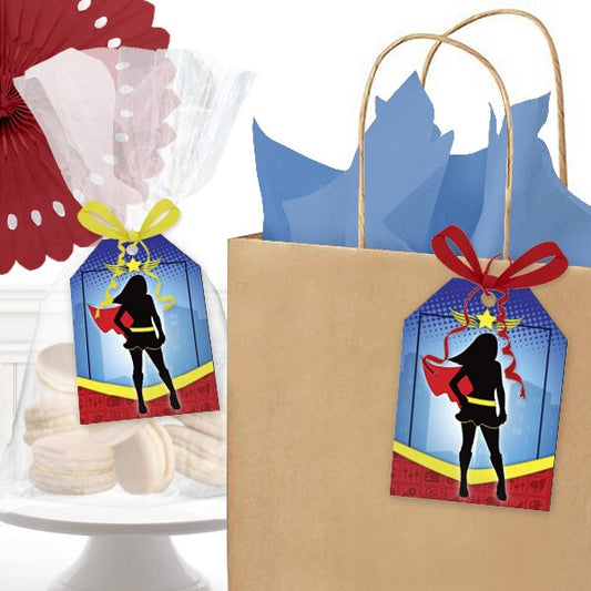 Birthday Direct's Super Hero Girl Party Favor Tags