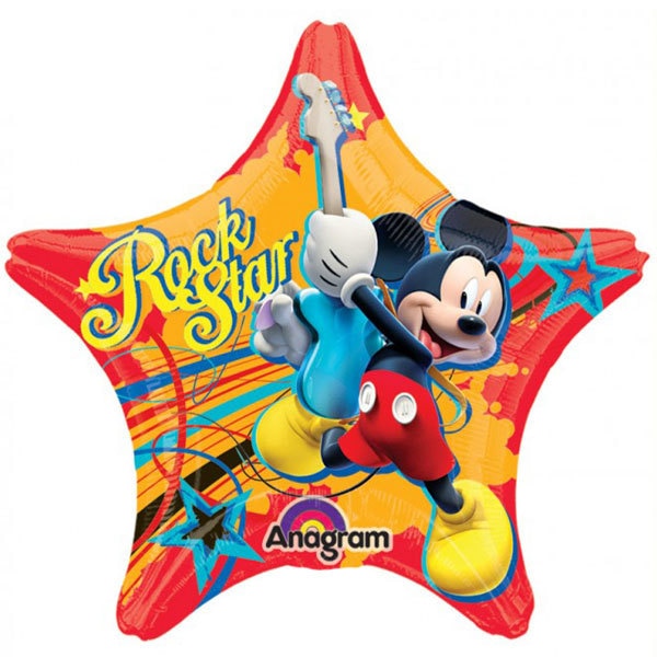 Disney Mickey Mouse Rock Star Foil Balloon, 18 inch, each