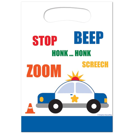 Cars and Trucks Treat Bags, 6.5 x 9 inch, 8 count