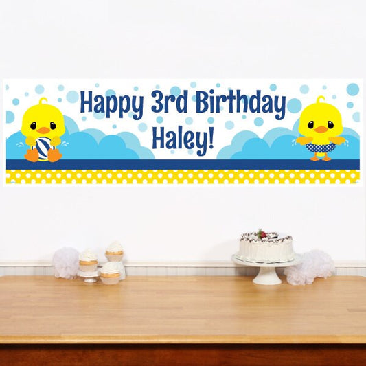 Birthday Direct's Little Ducky Birthday Custom Banner