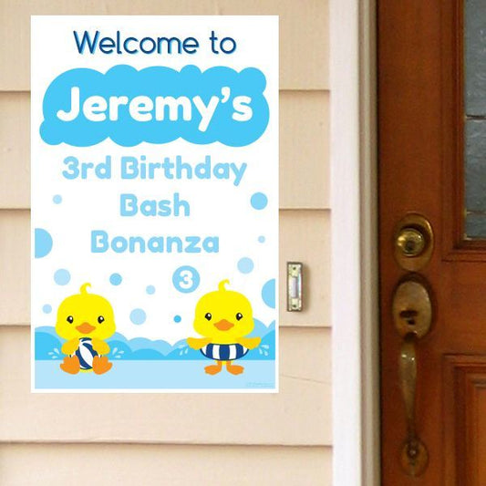 Birthday Direct's Little Ducky 3rd Birthday Custom Door Greeter