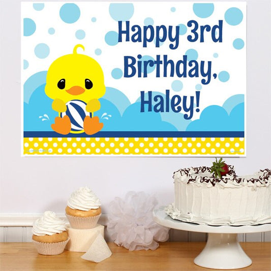 Birthday Direct's Little Ducky Party Custom Sign