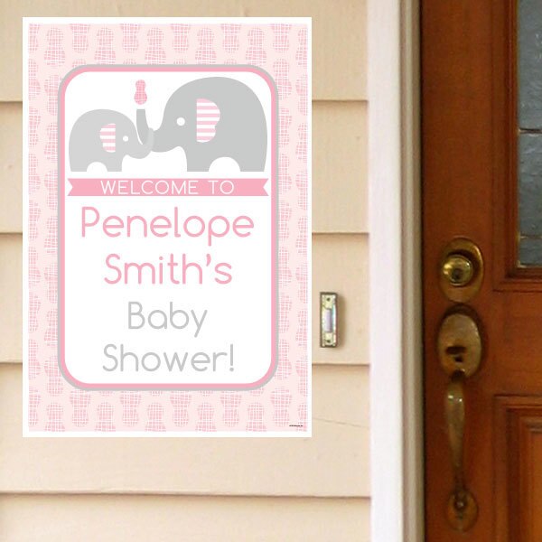 Birthday Direct's Little Peanut Baby Shower Pink Custom Door Greeter