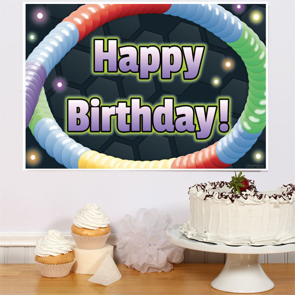 Glow Worms Birthday Sign, 8.5x11 Printable PDF Digital Download by Birthday Direct