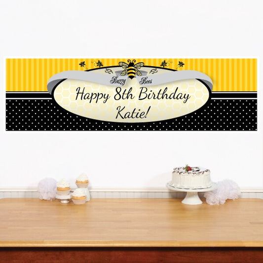 Birthday Direct's Bumble Bee Deco Party Custom Banner
