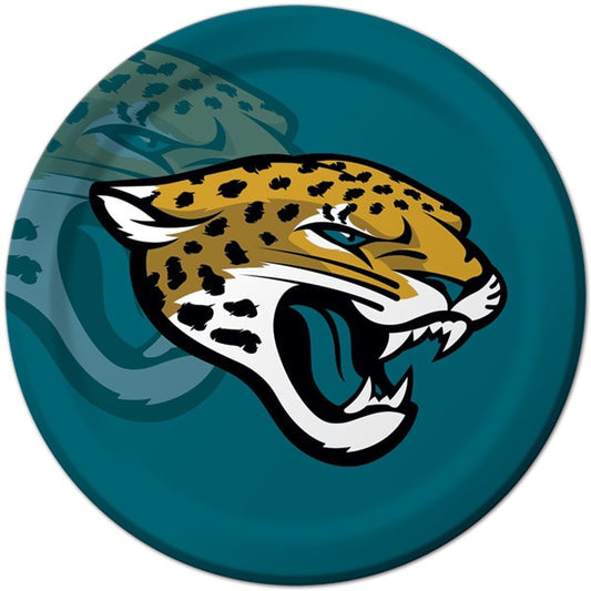 NFL Football Jacksonville Jaguars Dinner Plates, 9 inch, 8 count