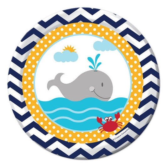 Ahoy Matey Party Dessert Plates, 7 inch, 8 count