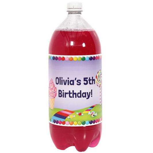 Birthday Direct's Sweet Candy Party Custom Bottle Labels