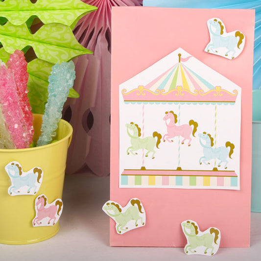 Birthday Direct's Carousel Horse Party Cutouts