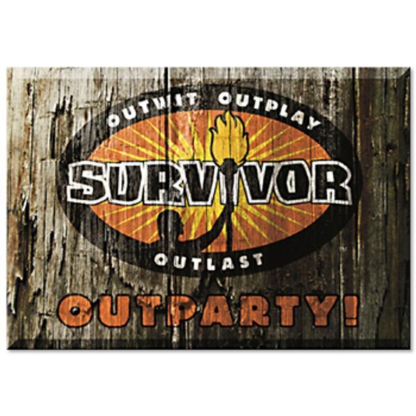 Survivor Party Invitations, 4 x 5 inch, 8 count