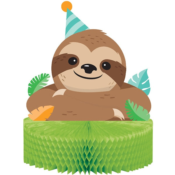 Sloth Party Centerpiece Honeycomb, 9 x 12 inch, each