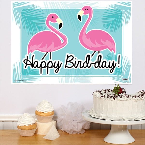 Flamingo Birthday Sign, 8.5x11 Printable PDF Digital Download by Birthday Direct