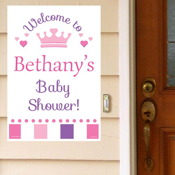 Birthday Direct's Little Princess Baby Shower Custom Door Greeter