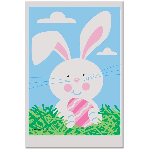 Easter Bunny Mini Treat Bag, 6 x 4 inch, 50 count