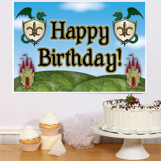 Birthday Direct's Medieval Dragon Birthday Sign
