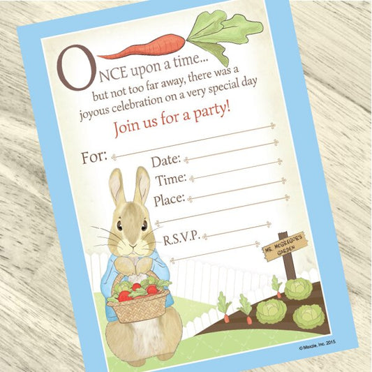 Birthday Direct's Peter Rabbit Party Invitations