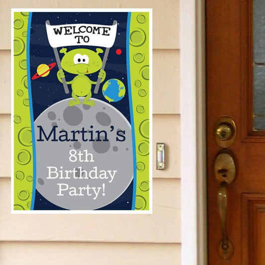 Birthday Direct's Space Alien Party Custom Door Greeter