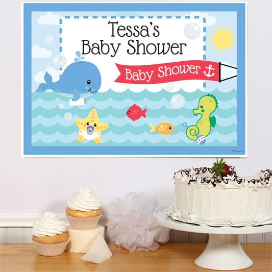 Birthday Direct's Sea Baby Shower Custom Sign