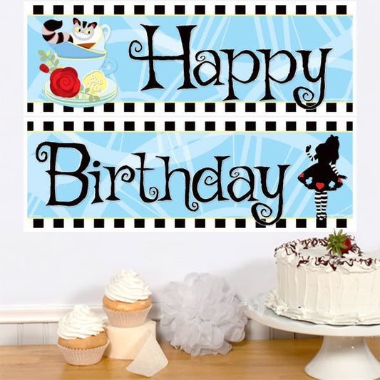 Birthday Direct's Alice in Wonderland Birthday Two Piece Banners