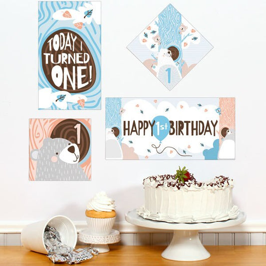 Birthday Direct's Bear 1st Birthday Sign Cutouts