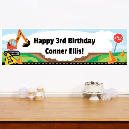 Birthday Direct's Construction Party Custom Banner