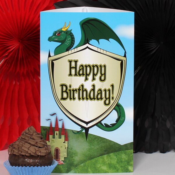 Birthday Direct's Medieval Dragon Birthday Tall Centerpiece
