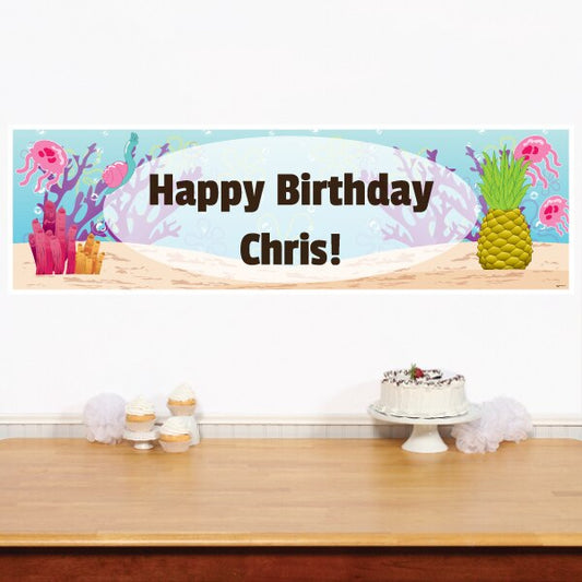 Birthday Direct's Sandy Town Party Custom Banner
