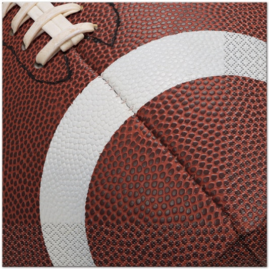 Football Party Lunch Napkins, 6.5 inch fold, set of 16