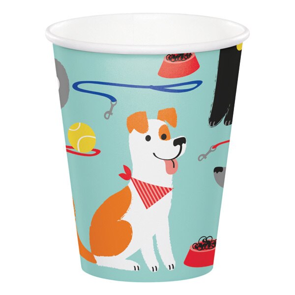 Doggy Party Cups, 9 oz, 8 ct