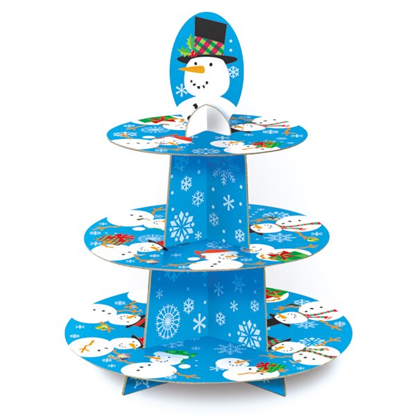 Snowman Cupcake Stand