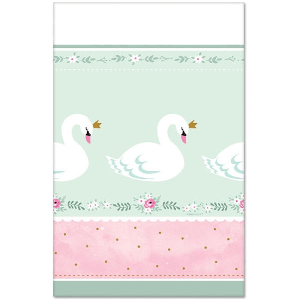 Sweet Swan Table Cover, 54 x 102 inch, each