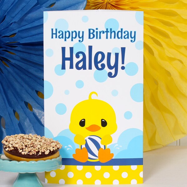 Birthday Direct's Little Ducky Birthday Custom Centerpiece