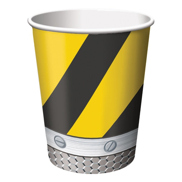 Construction Zone Party Cups, 9 ounce, 8 count