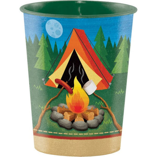 Camping Party Plastic Favor Cups, 16 ounce, set of 6
