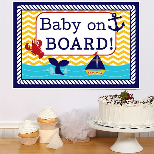 Birthday Direct's Ahoy Matey Baby Shower Sign