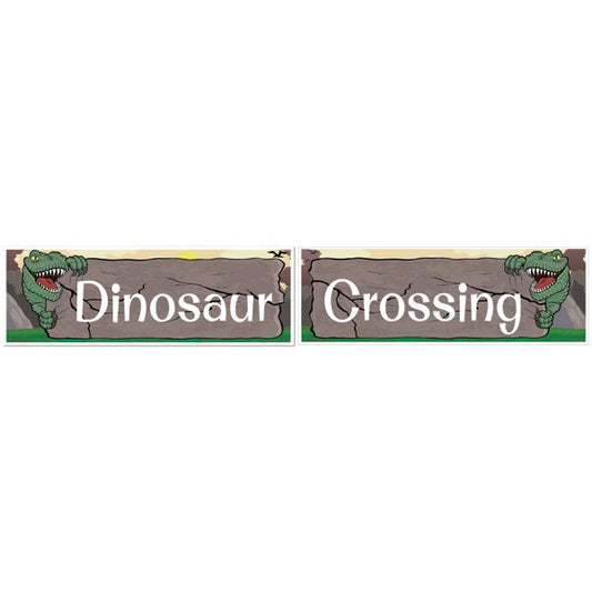 Birthday Direct's Dinosaur T-Rex Party Two Piece Banners