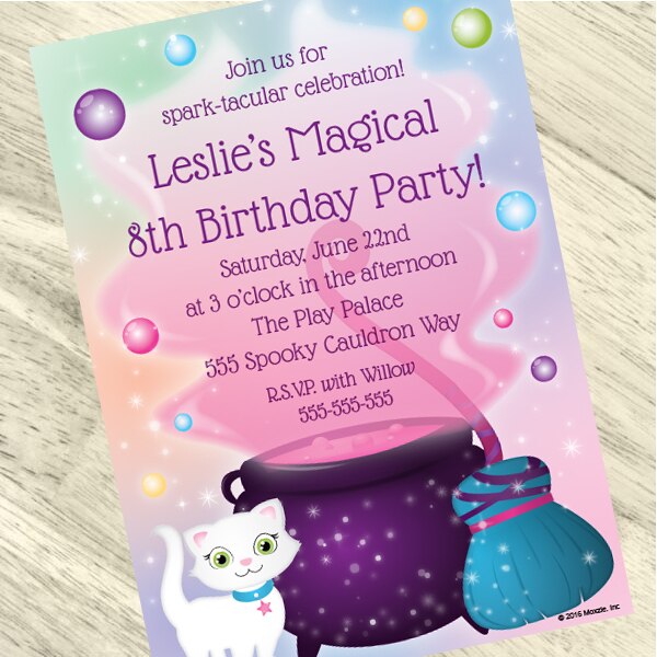 Birthday Direct's Sparkle Charm Party Custom Invitations