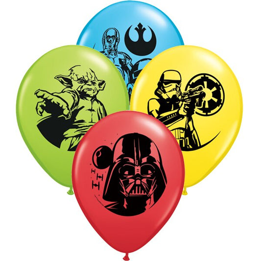 Star Wars Printed Latex Balloons, 11 inch, 25 count