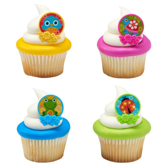Spirit Friends Cupcake and Favor Rings, decor, set of 24