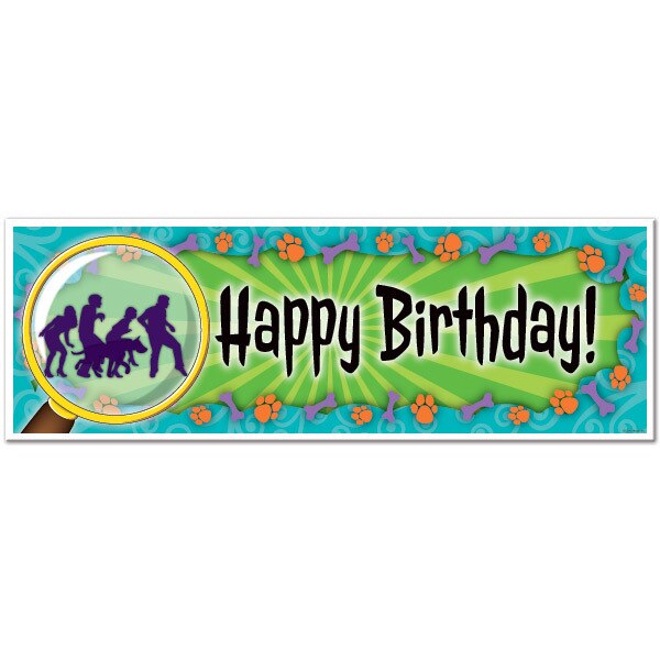 Spooky Crew Birthday Tiny Banner, 8.5x11 Printable PDF Digital Download by Birthday Direct