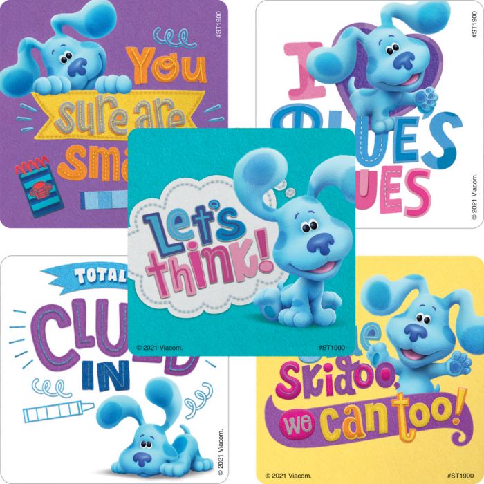 Blue's Clues & You Skidoo Stickers, 2.5 inch, 30 count