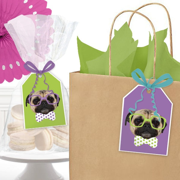 Birthday Direct's Pug Dog Party Favor Tags