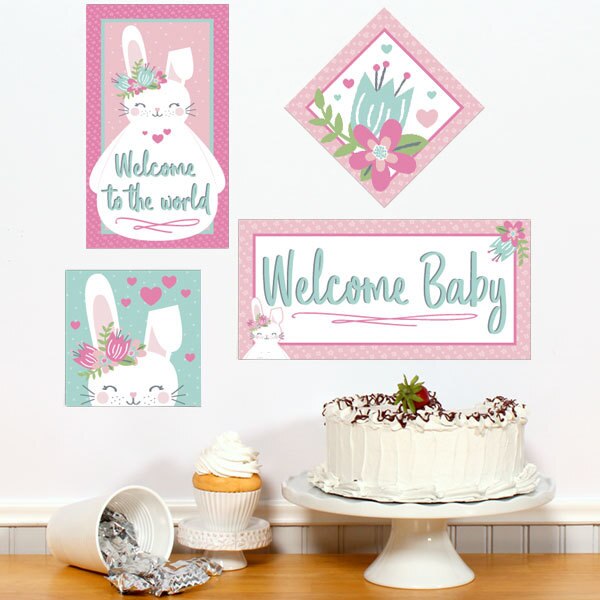 Birthday Direct's Bunny Baby Shower Sign Cutouts