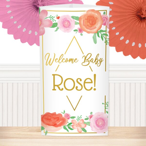 Birthday Direct's Floral Baby Shower Custom Centerpiece
