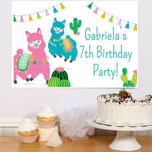 Birthday Direct's Alpaca Party Custom Sign