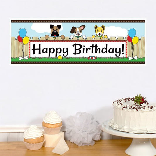 Dog Birthday Tiny Banner, 8.5x11 Printable PDF Digital Download by Birthday Direct