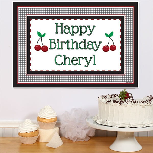Birthday Direct's Cherry Birthday Custom Sign