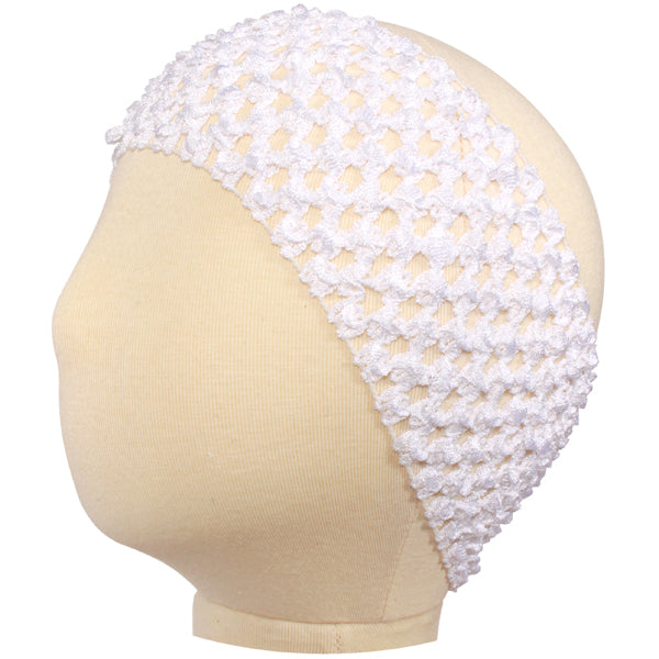 White Stretch Knit Headband, favor, each